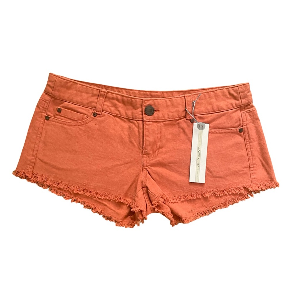 NEW O'Neill Coral Jean Shorts with Frayed Hem (Size XS)